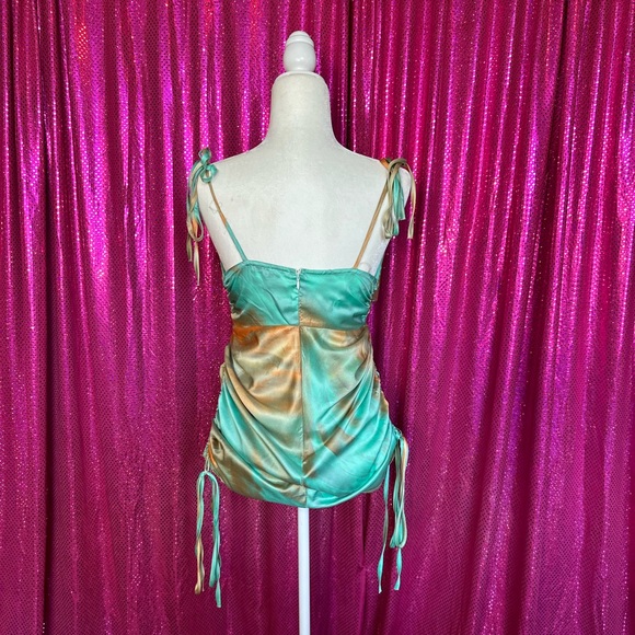 Sliky Turquoise Dress - Picture 2 of 5